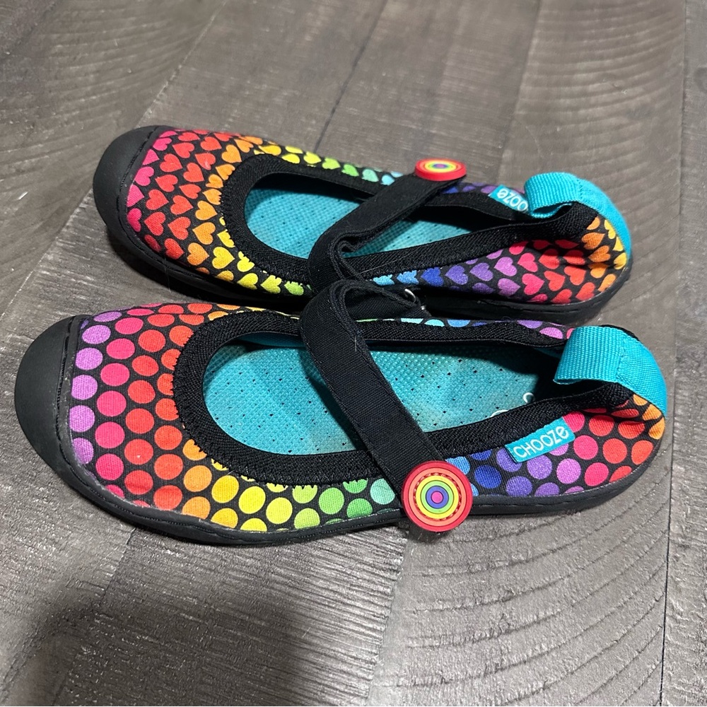 Chooze Mary Jane Slip On Play Shoe - Water Shoe - Multicolor - Kid size 2